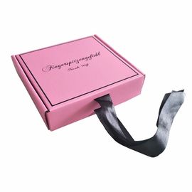 चीन गुलाबी प्रिंटिंग पेपर उपहार बॉक्स, 35 x 23 x 9 सेमी नालीदार शिपिंग बॉक्स फैक्टरी