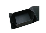 कपड़े या जूते पैकेजिंग के लिए रीसाइक्टेबल ब्लैक रैपिंग फोल्डिंग पेपर गिफ्ट बॉक्स आपूर्तिकर्ता
