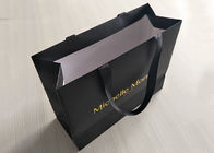 रीसाइक्टेबल ब्लैक पेपर शॉपिंग बैग बुटीक छापे हुए स्टर्डी नाजुक आपूर्तिकर्ता