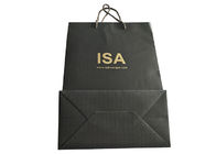 हस्तनिर्मित टिकाऊ पेपर शॉपिंग बैग, ब्रांडेड पेपर बैग सोने की मुद्रांकन छापे हुए आपूर्तिकर्ता