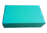 जूते पैकेजिंग के लिए ब्लू पेपर गिफ्ट बॉक्स रिबन / फोम डालें प्रिंट करें आपूर्तिकर्ता