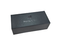 कुत्ते चेन पैकेजिंग के लिए चमकदार फोइल लोगो तह उपहार उपहार बॉक्स काले रंग आपूर्तिकर्ता