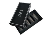 मैट Lamination फ्लैट पैक उपहार बॉक्स ब्लैक कार्डबोर्ड परफ्यूम पैकेजिंग सम्मिलित करने के साथ आपूर्तिकर्ता