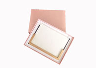 सुरुचिपूर्ण गुलाबी ढक्कन और बेस बॉक्स, एल्बम के लिए अनुकूलित आकार कार्डबोर्ड गिफ्ट बॉक्स आपूर्तिकर्ता