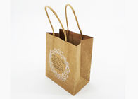 ब्राउन क्राफ्ट पेपर शॉपिंग बैग आभूषण पैकेजिंग के लिए मैट फाड़ना सतह मुद्रित आपूर्तिकर्ता