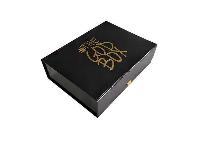 गोल्ड स्टैम्पिंग लोगो मुद्रित फोल्ड अप गिफ्ट बॉक्स, बुक आकार का पेपर गिफ्ट बॉक्स आपूर्तिकर्ता