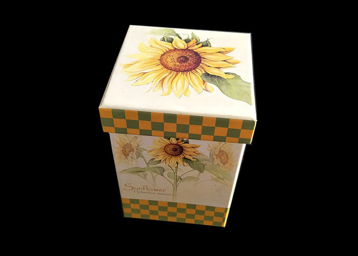 ढक्कन नमी प्रूफ रीसाइक्टेबल कैप टॉप के साथ फैंसी फूल मुद्रित उपहार बॉक्स आपूर्तिकर्ता