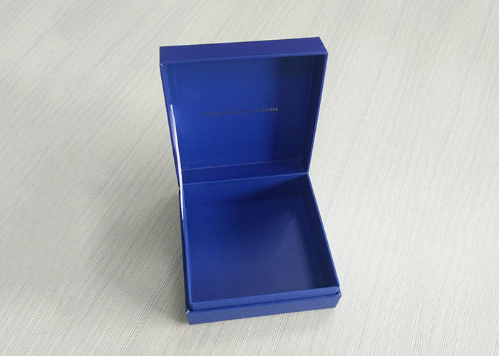 ब्लू पेपरबोर्ड वॉच बुक आकार का बॉक्स चमकदार टुकड़े टुकड़े के बक्से हल्के वजन आपूर्तिकर्ता