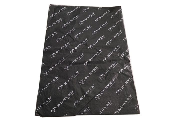 ब्लैक बल्क टिशू पेपर, लोगो मुद्रित के साथ सुविधाजनक फूल लपेटन पेपर आपूर्तिकर्ता